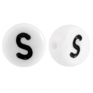 Letterkralen van acryl letter S Wit