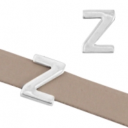 DQ metaal letter schuiver "Z" Ø10.3x2.3mm Antiek zilver (nikkelvrij)