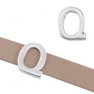 DQ metaal letter schuiver "Q" Ø10.3x2.3mm Antiek zilver (nikkelvrij)