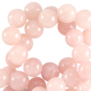 Natuursteen kralen 6mm Rose peach