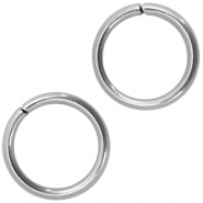Roestvrij stalen (RVS) Stainless steel onderdelen buigring 6mm Zilver