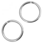 Roestvrij stalen (RVS) Stainless steel onderdelen buigring 4mm Zilver