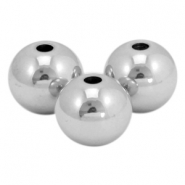Roestvrij stalen (RVS) Stainless steel kralen 4mm Zilver