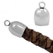 Roestvrij stalen (RVS) eindkap &Oslash;6mm stainless steel Zilver