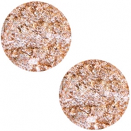 12 mm platte cabochon Polaris Elements Goldstein Rose peach