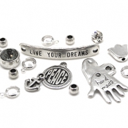 Metalen kralen en bedels DQ Metalen kralen DQ antiek zilver