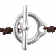 Metalen kralen DQ antiek zilver Onderdelen DQ metaal antiek zilver