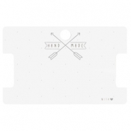 Sieraden kaartjes "hand made" Off white