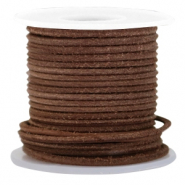 Echt DQ leer & suède DQ Leer rond 1mm