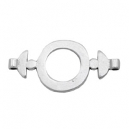 Bedels TQ metaal tussenstuk ring 30mm Antiek zilver