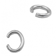 Onderdelen TQ metaal buigring ovaal Antiek zilver