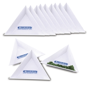 Beadalon kralenbakjes driehoek Wit