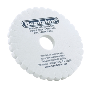 Beadalon Kumihimo Disk rond 15cm Wit