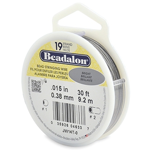 Beadalon Rijgdraad 19 draads 0.38mm Bright Stainless Steel