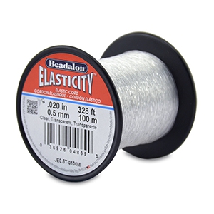 Beadalon elastiek rijgdraad 0.5mm 100 meter Clear
