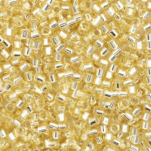 Miyuki kralen delica's 11/0 Silverlined crystal ivory