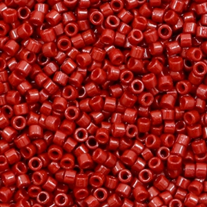 Miyuki kralen delica's 11/0 Duracoat opaque dyed jujube red