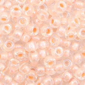 Miyuki rocailles 6/0 Pearlized effect salmon pink 6-4604