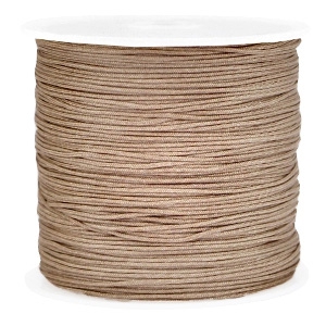 Macram&eacute; draad 0.8mm Light brown