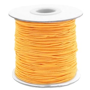 Gekleurd elastisch draad 1mm Sunflower orange