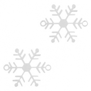 Tussenstukken bohemian sneeuwvlokje Zilver