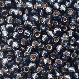 Miyuki rocailles 8/0 Silverlined montana grey 8-2426