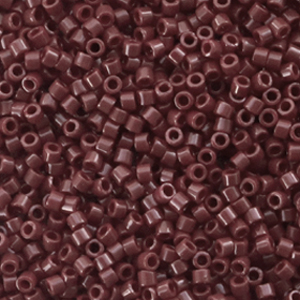 Miyuki kralen delica's 11/0 Opaque currant brown DB-1134
