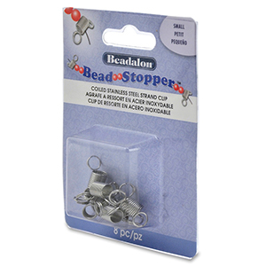 Beadalon bead stopper small 8st. Stainless steel