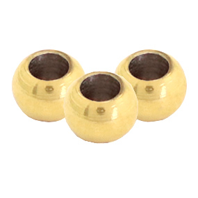 Roestvrij stalen (RVS) stainless steel kralen 6mm Goud