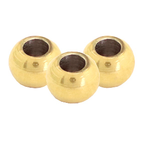 Roestvrij stalen (RVS) stainless steel kralen 5mm Goud