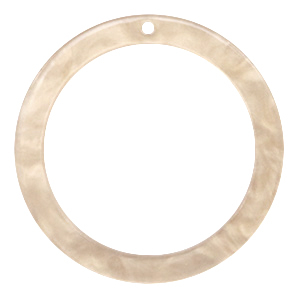 Resin hangers rond 35mm Light semolina beige