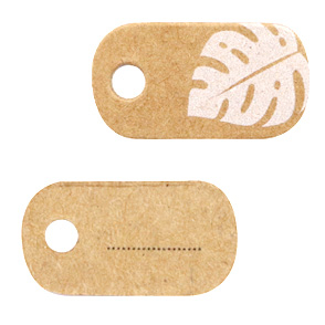 Sieraden kaartjes Leaves Brown