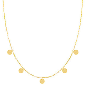 Roestvrij stalen (RVS) Stainless steel kettingen coins Goud