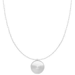 Polaris Steel (RVS) ketting met setting voor 20mm cabochon Zilver