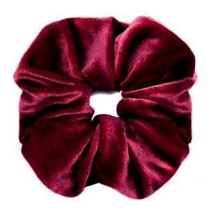 Scrunchies haarelastiek velvet Port red