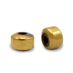 Hematite kralen disc Gold
