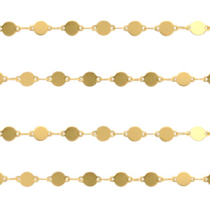 Roestvrij stalen (RVS) Stainless steel onderdelen jasseron coin Goud