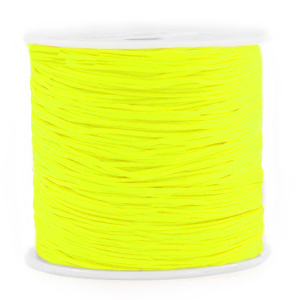 Macram&eacute; draad 0.8mm Neon yellow