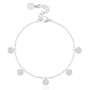 Roestvrij stalen (RVS) Stainless steel armbanden coins Zilver