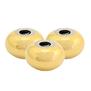 Roestvrij stalen (RVS) Stainless steel kralen 8mm Goud