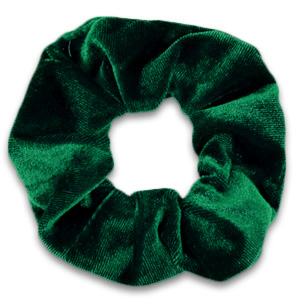 Scrunchies haarelastiek velvet Fir green