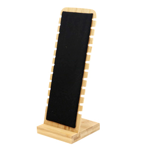 Sieraad display hout met velvet voor armbanden Natural-black