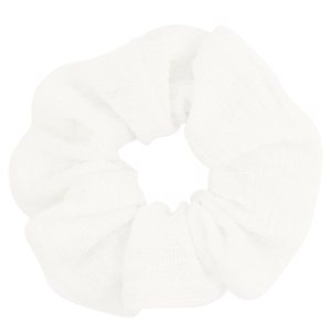 Scrunchies haarelastiek woven White