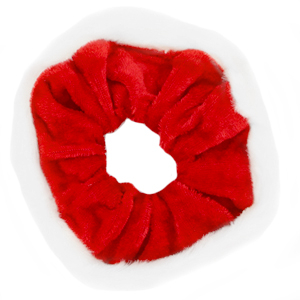 Scrunchies haarelastiek kerst Red-white