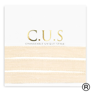 C.U.S&reg; sieraden lint Shimmery beige peach