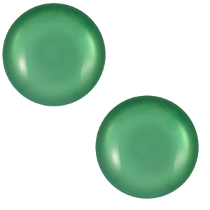 12 mm classic cabochon Polaris Elements Shiny Alhambra green