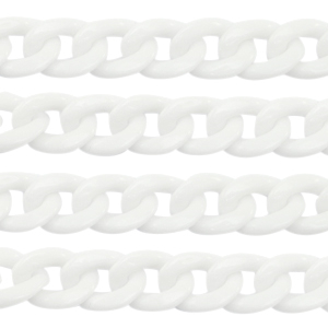Acrylic chain 19mm White