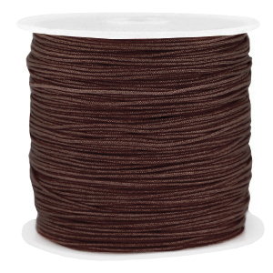 Macram&eacute; draad 0.8mm Chocolate brown