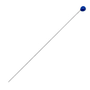 Onderdelen DQ metaal nietstift 52mm Antiek zilver-jeans blue (nikkelvrij)