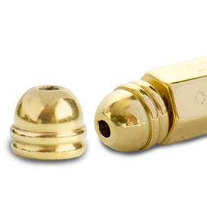 C.U.S&reg; sieraden message beads eindkap Goud (nikkelvrij)